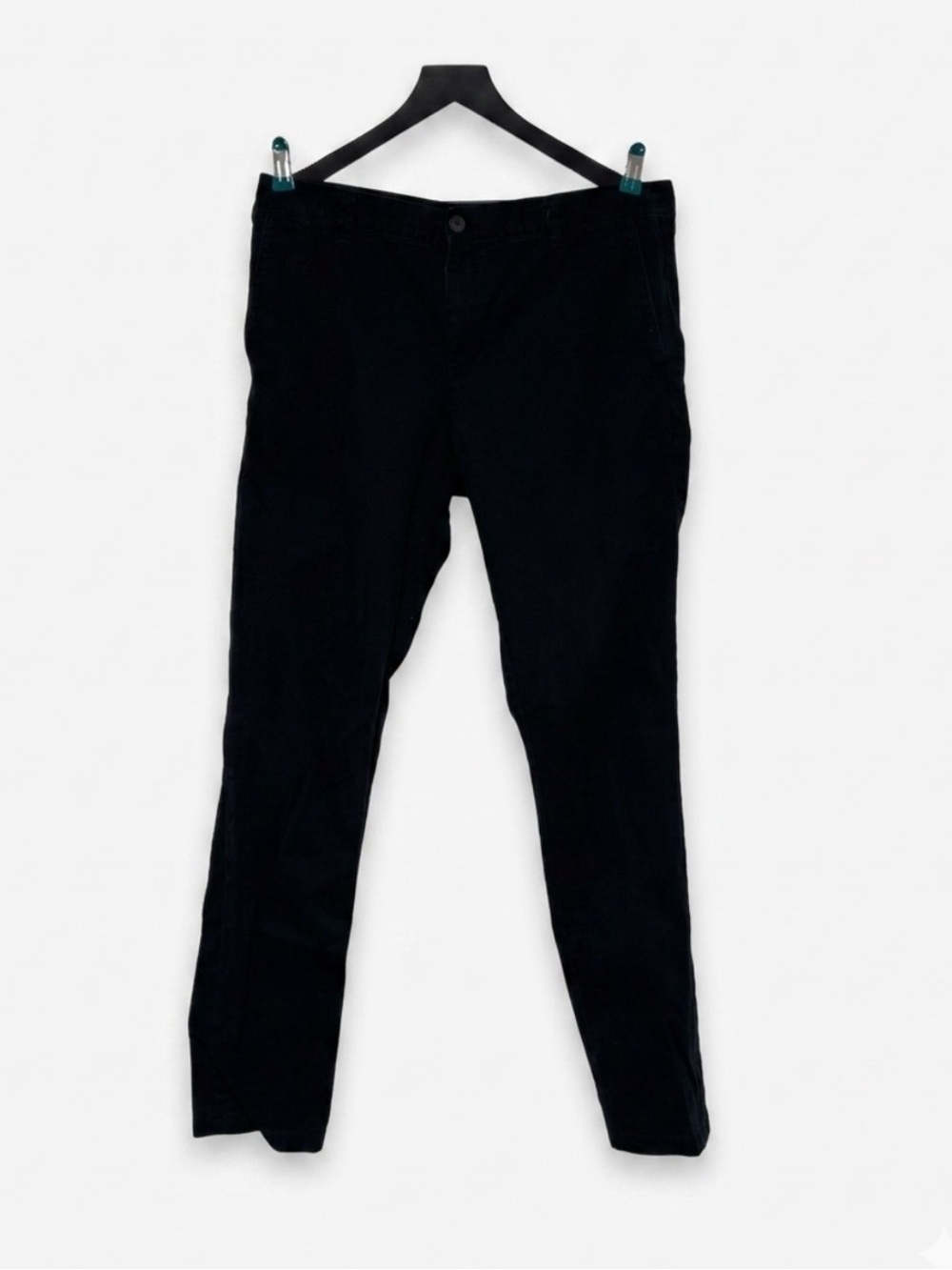 WEEKDAY (from ASOS) Wood Black Organic Cotton Chinos Trousers 34 Waist
